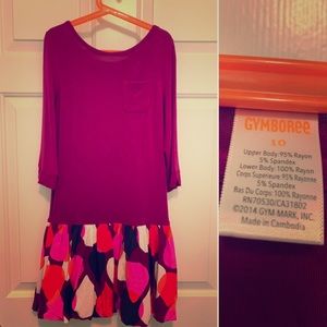 Girls Magenta Fashionable Dress